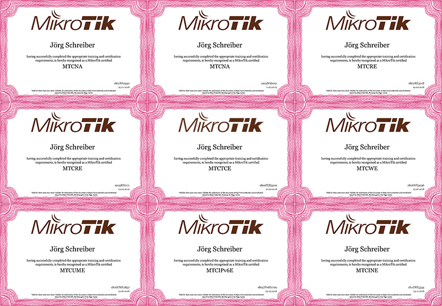Mikrotik Kurse